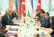 Mehmet Nuri Ersoy, Özbekistan Kültür Bakanı Nazarbekov ile bir araya geldi