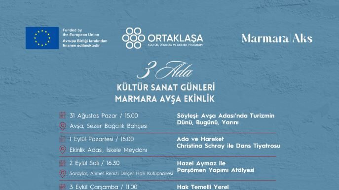 Marmara, Avşa ve Ekinlik Adalarında Kültür Sanat Buluşmaları