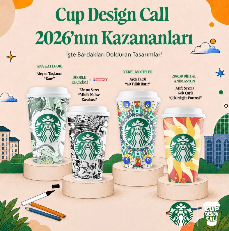 Starbucks® Cup Design Call Yarışmasının Kazananları Belli Oldu
