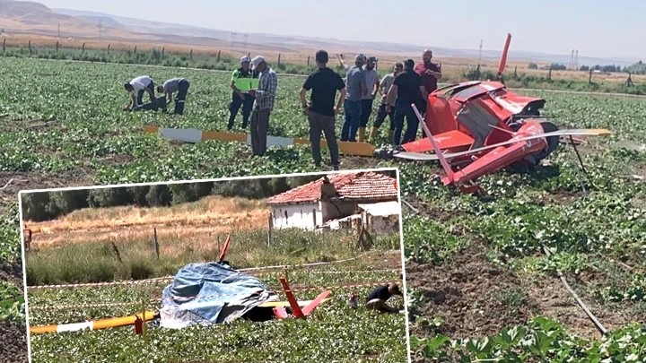 Ankara’da TUSAŞ R-44 eğitim helikopteri düştü